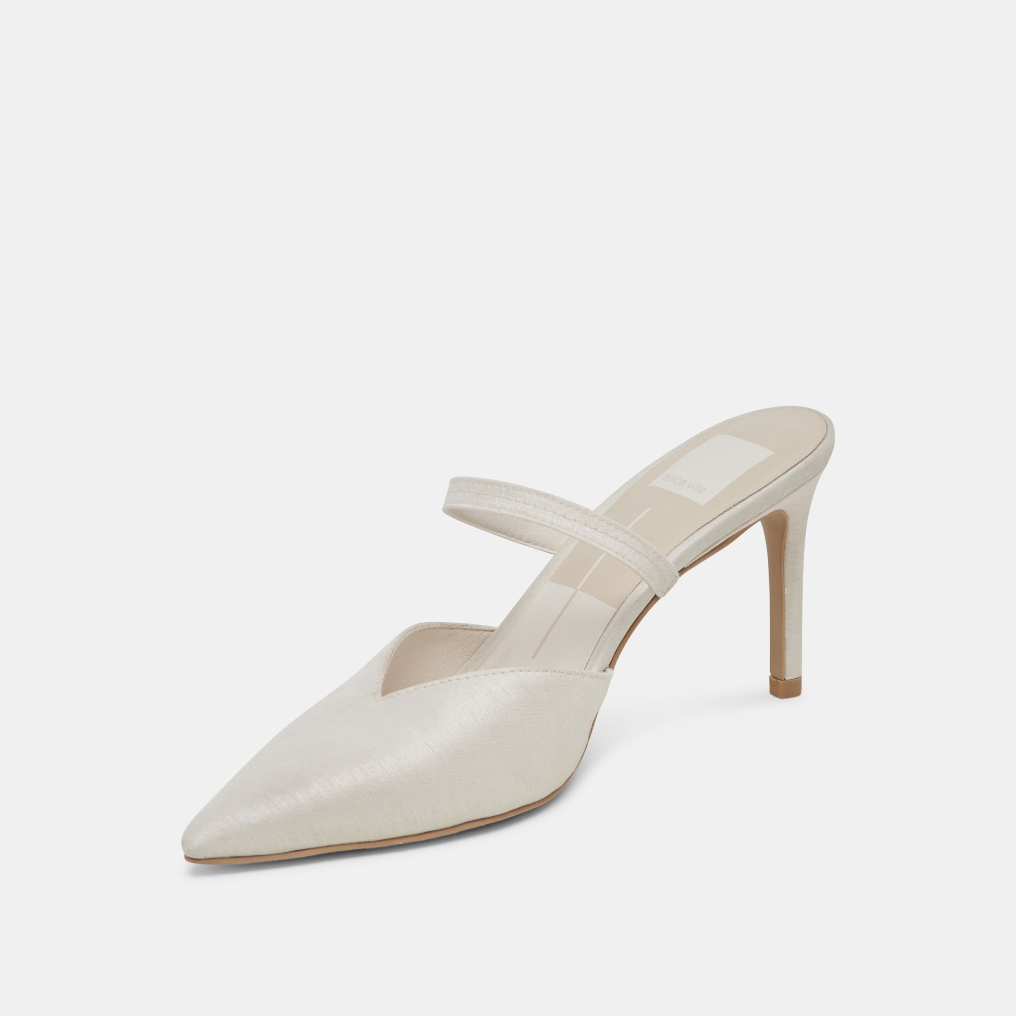 KANIKA HEELS IVORY SATIN - view 4