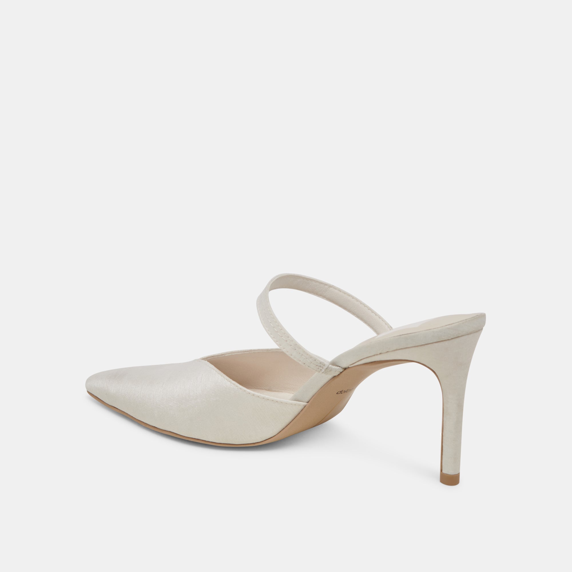 KANIKA HEELS IVORY SATIN - view 5