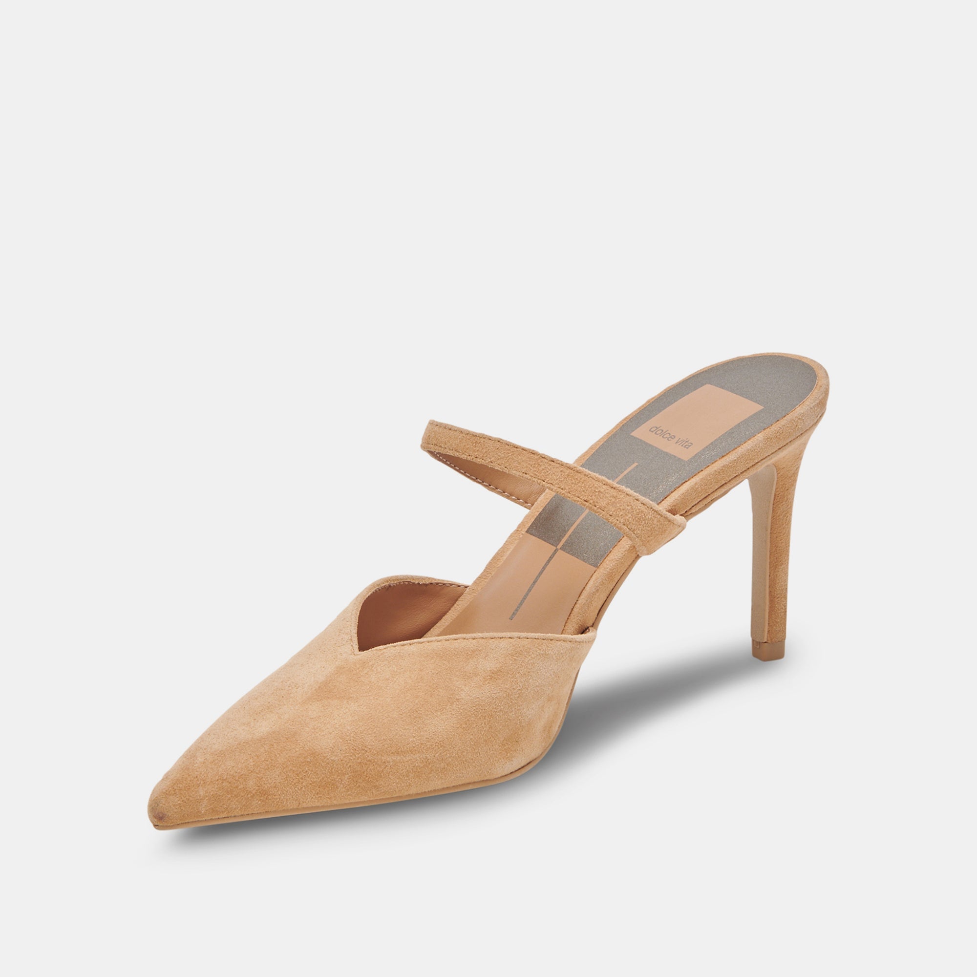 KANIKA HEELS TAN SUEDE - re:vita