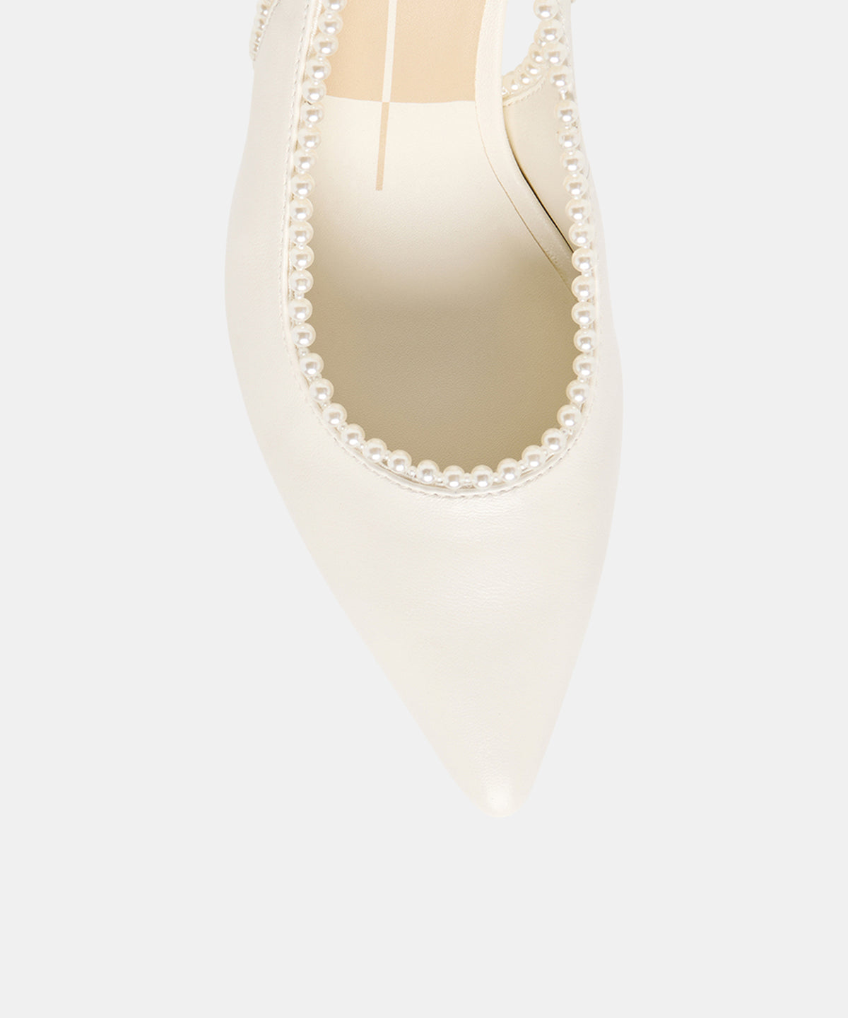 KELSON PEARL HEELS TRUE WHITE LEATHER - view 3