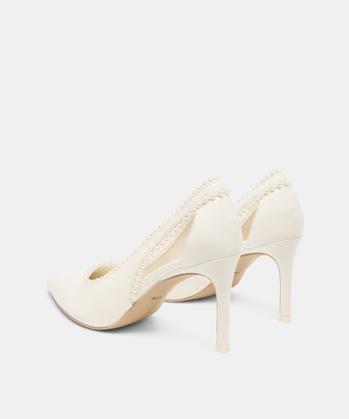 KELSON PEARL HEELS TRUE WHITE LEATHER - view 5