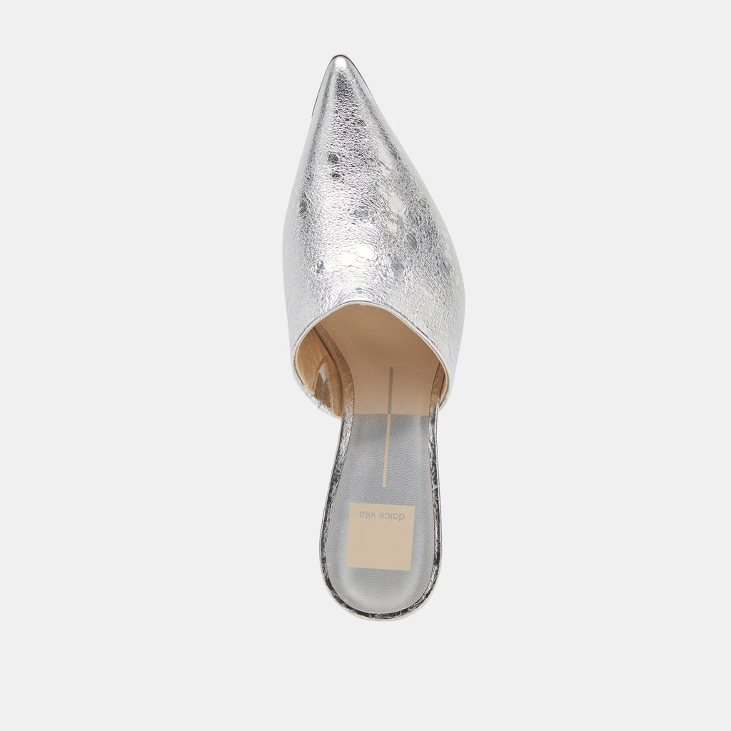 LEXY HEELS SILVER DISTRESSED LEATHER - image 8