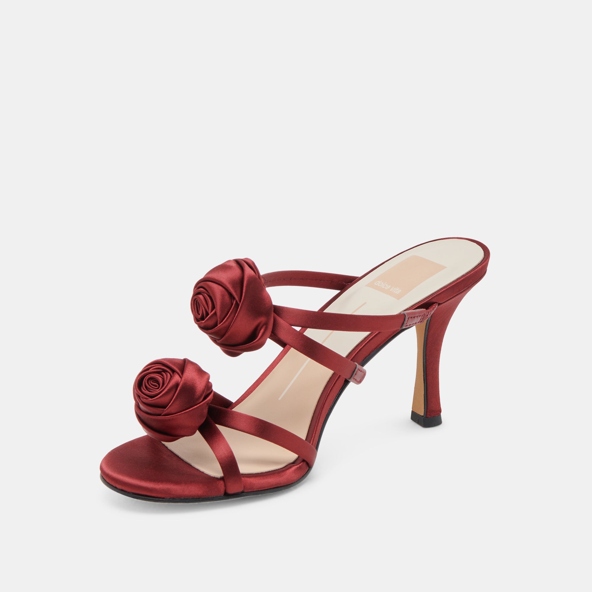 LINZY HEELS WINE SATIN - view 4