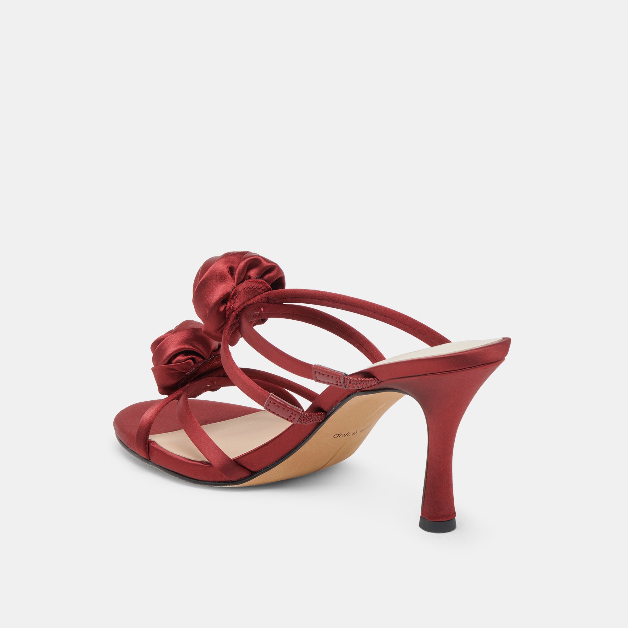 LINZY HEELS WINE SATIN - view 5