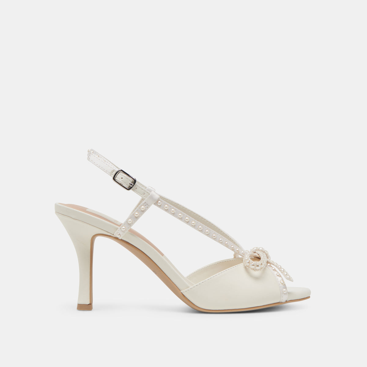 LONNY PEARL HEELS SATIN