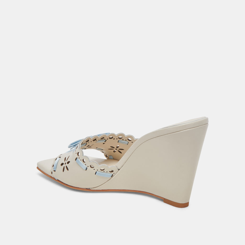 MADALE WEDGES IVORY PATENT LEATHER - image 7