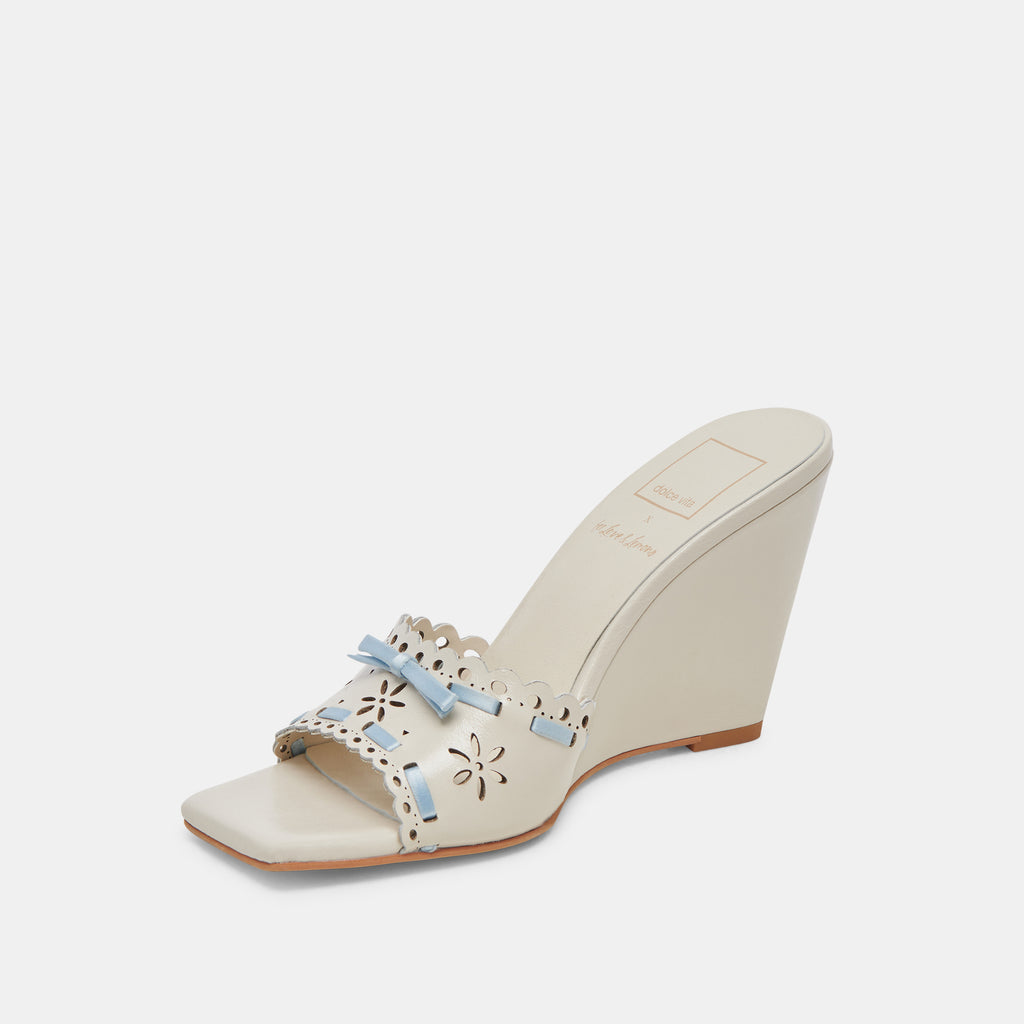 MADALE WEDGES IVORY PATENT LEATHER - image 5