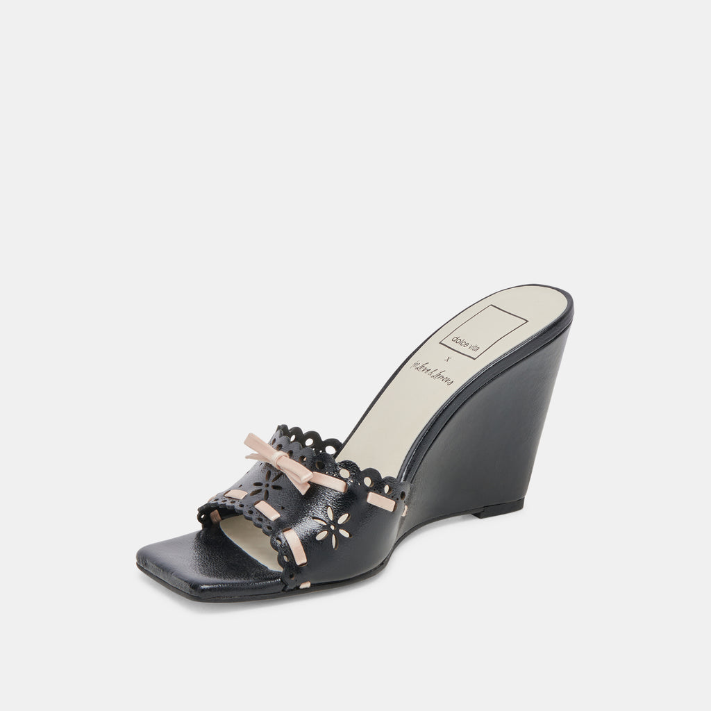 MADALE WEDGES MIDNIGHT PATENT LEATHER - image 4