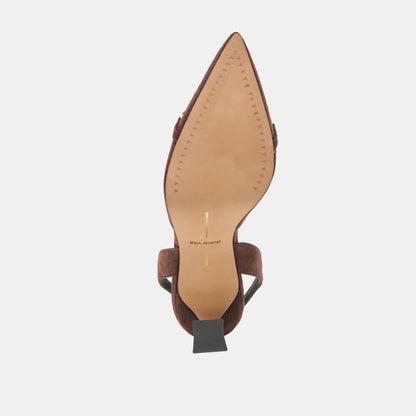 MALIK HEELS MAHOGANY NUBUCK