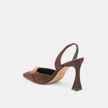 MALIK HEELS MAHOGANY NUBUCK