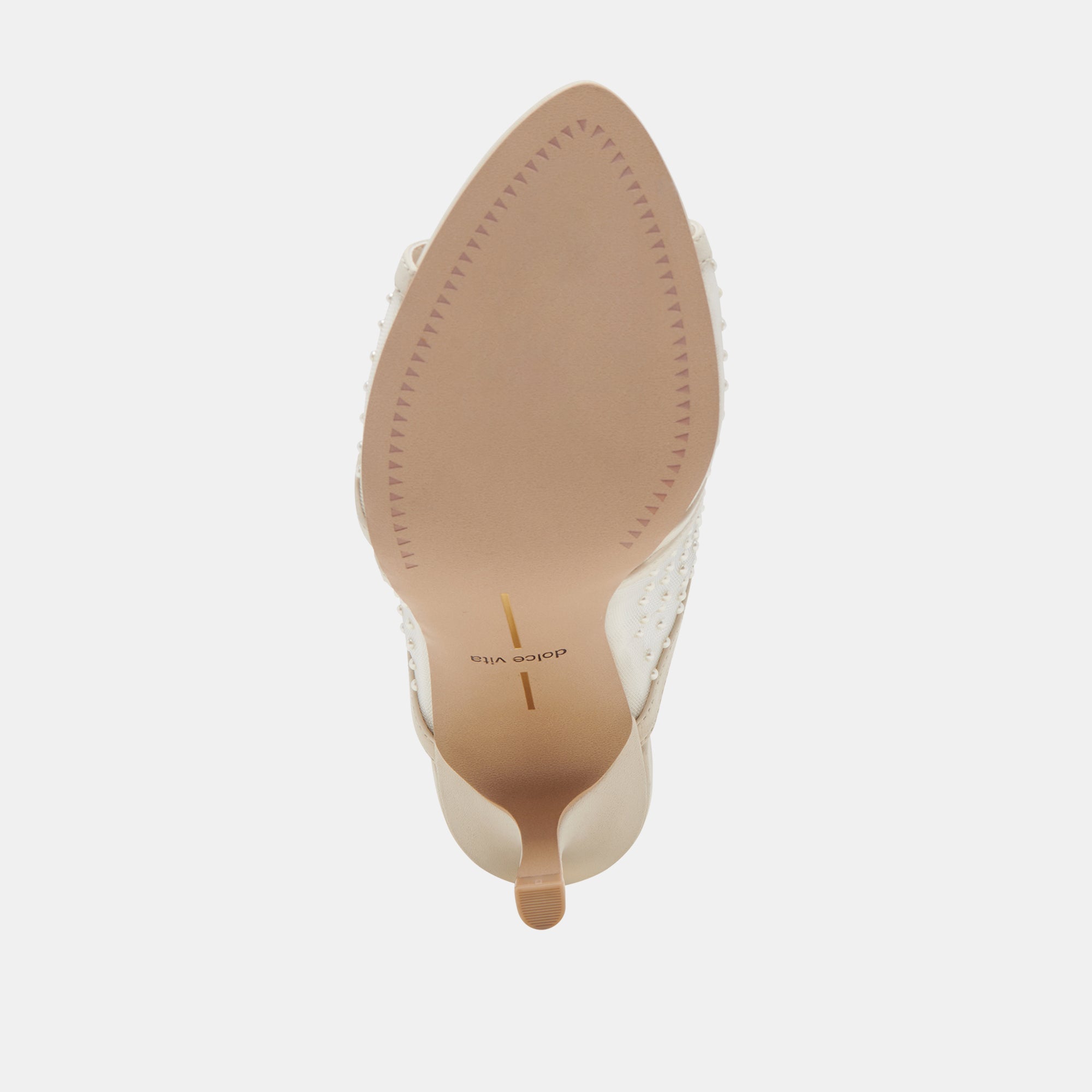 MANDEL PEARL HEELS IVORY MESH - re:vita