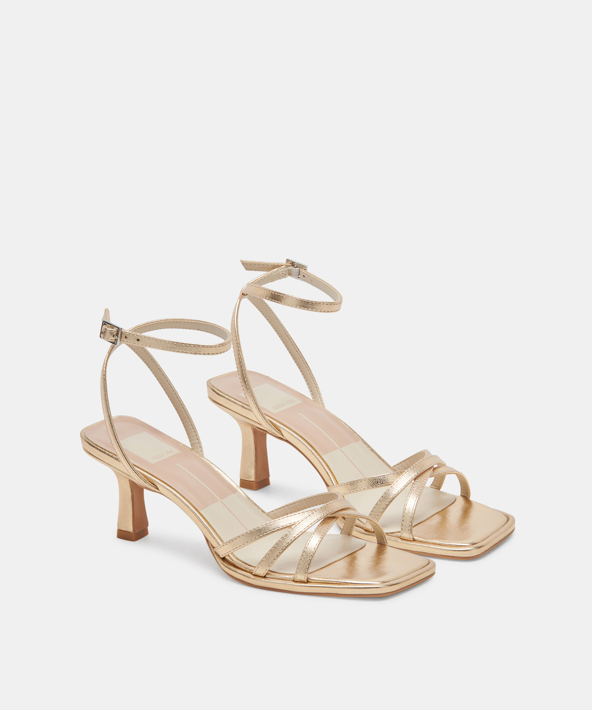 MANJI HEELS LIGHT GOLD METALLIC LEATHER - view 2