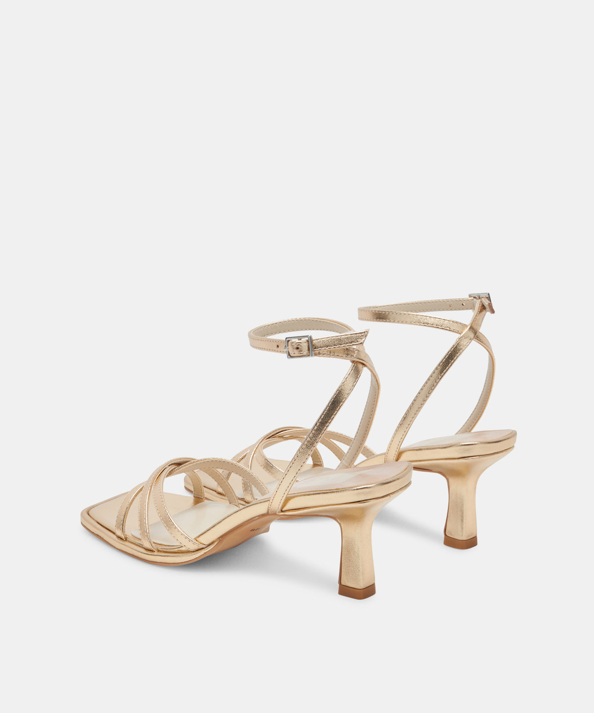 MANJI HEELS LIGHT GOLD METALLIC LEATHER - view 5
