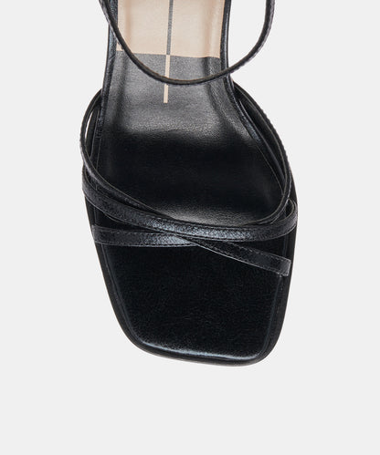 MANJI HEELS MIDNIGHT PATENT LEATHER