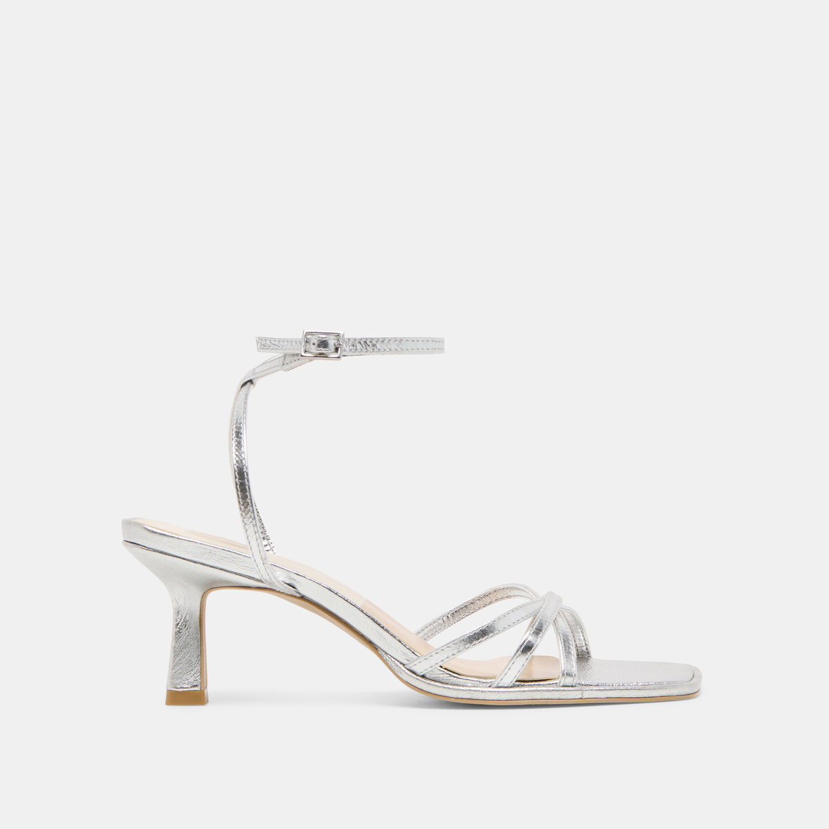 dolce vita Manji Heels Silver Metallic Leather