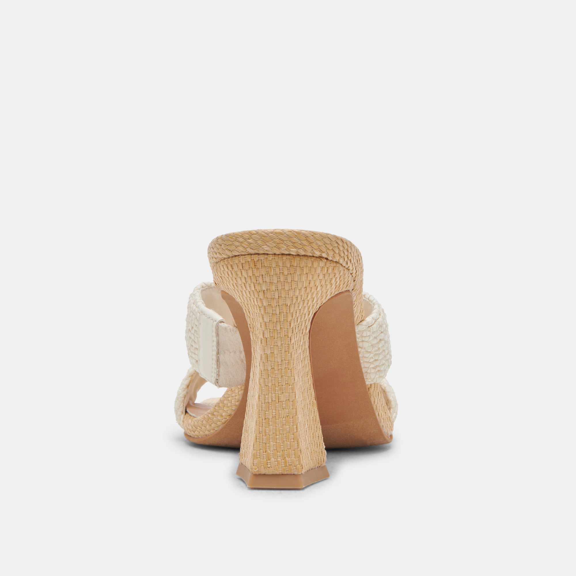 NITRO WIDE HEELS WHITE RAFFIA Dolce Vita