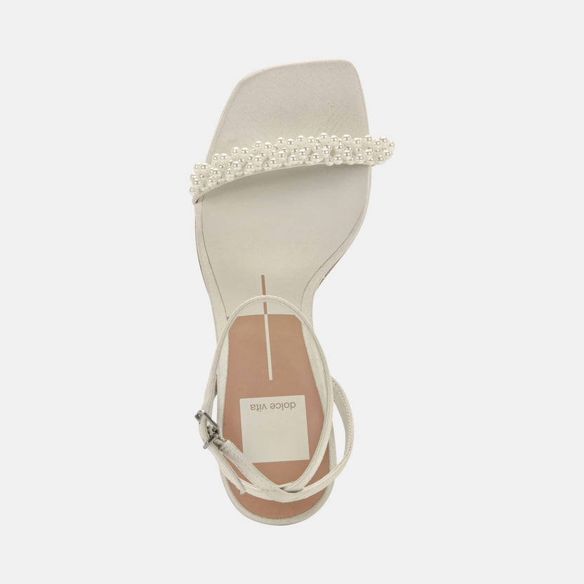 nory heels vanilla pearls