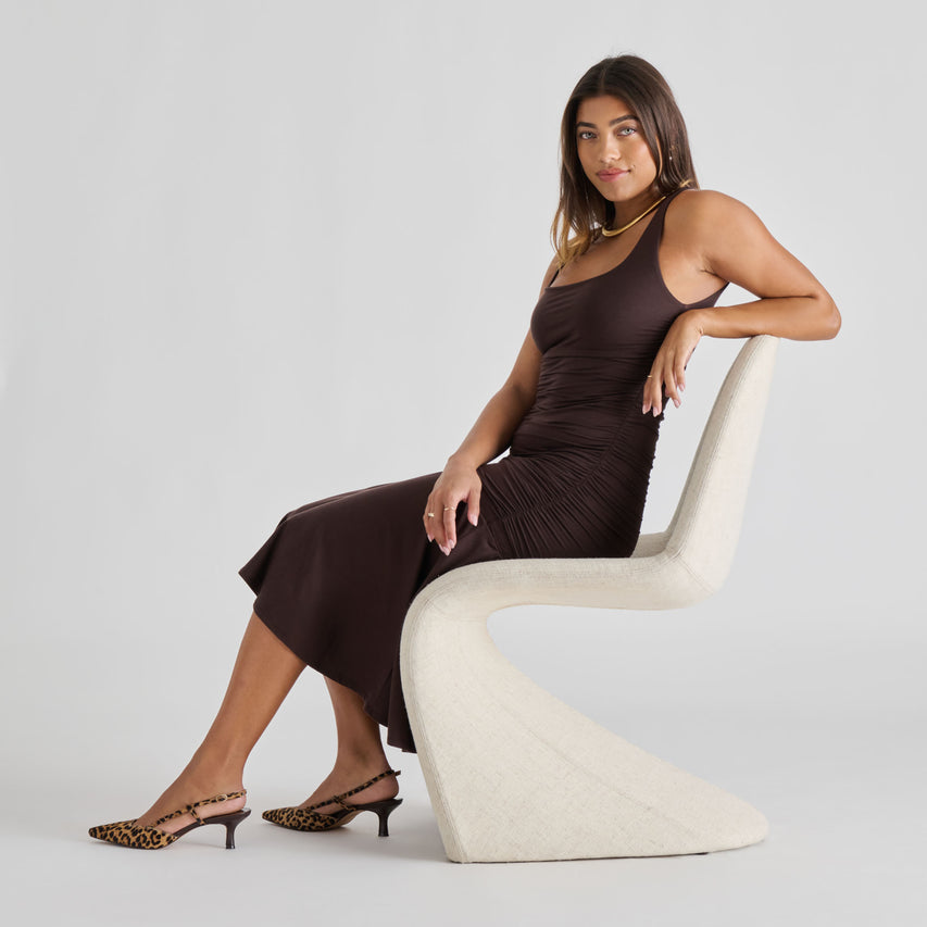 ODELA HEELS DK LEOPARD CALF HAIR