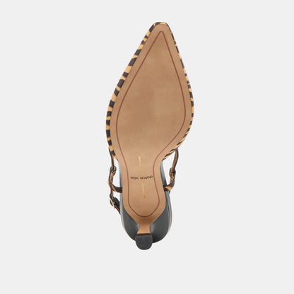 ODELA HEELS TIGER CALF HAIR