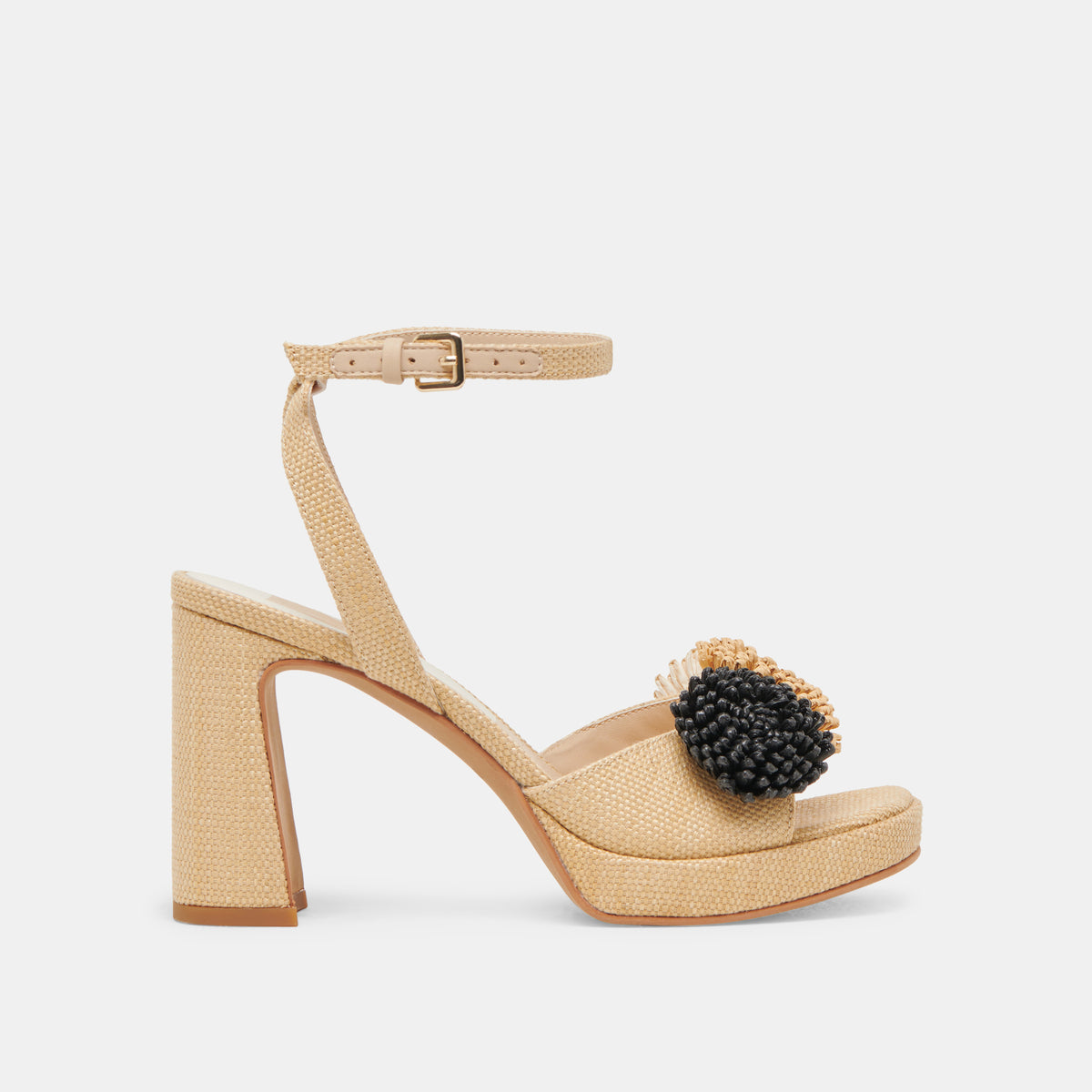 OLIVEA HEELS NATURAL RAFFIA