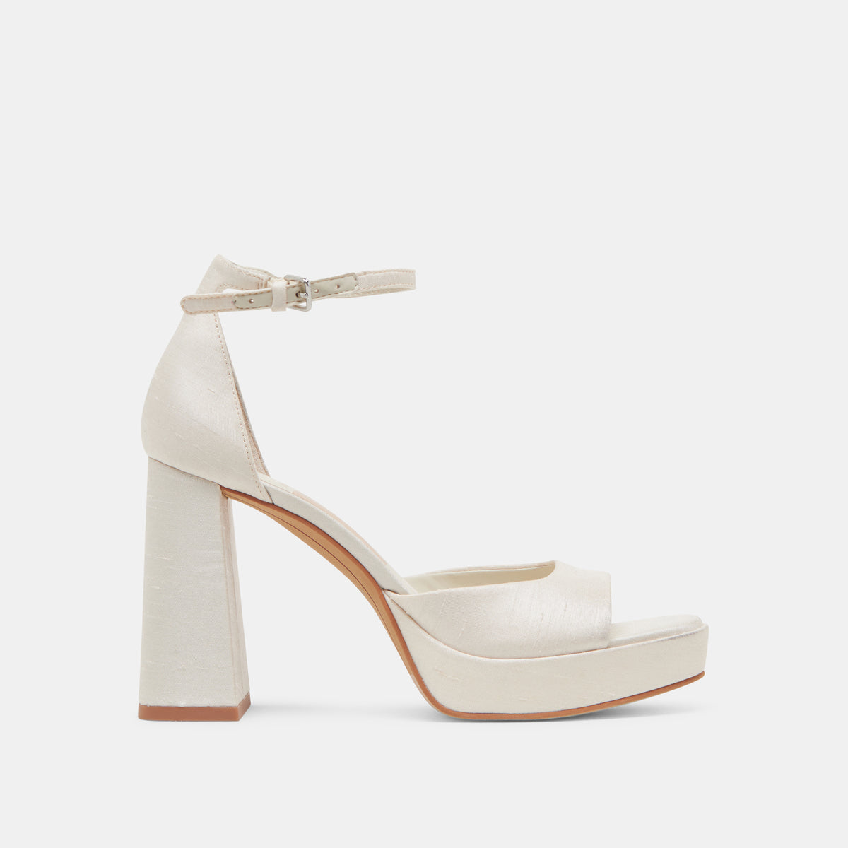 PANDRO WIDE HEELS SATIN
