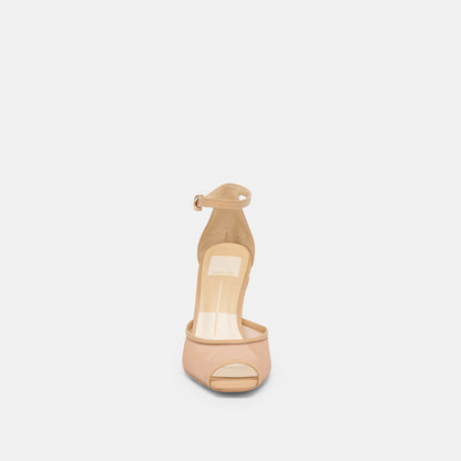 SERLO MESH HEELS CAFE MESH