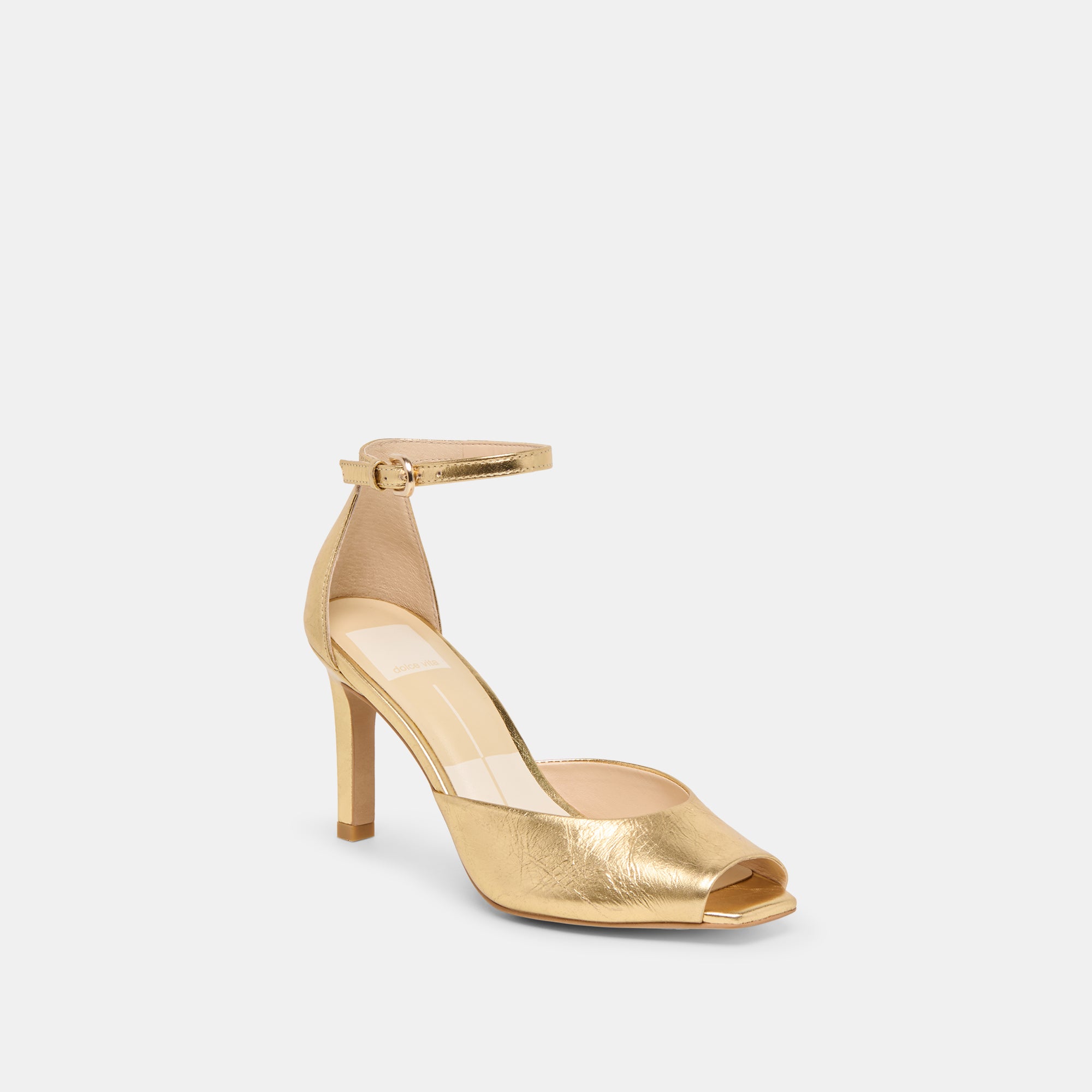 Serlo Heels in Gold Crinkle Patent | Size 10.5 | By Dolce Vita Serlo Heels in Gold Crinkle Patent | Size 10.5 | By Dolce Vita