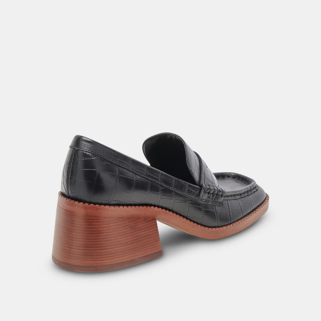 TALIE LOAFERS NOIR EMBOSSED LEATHER - image 5
