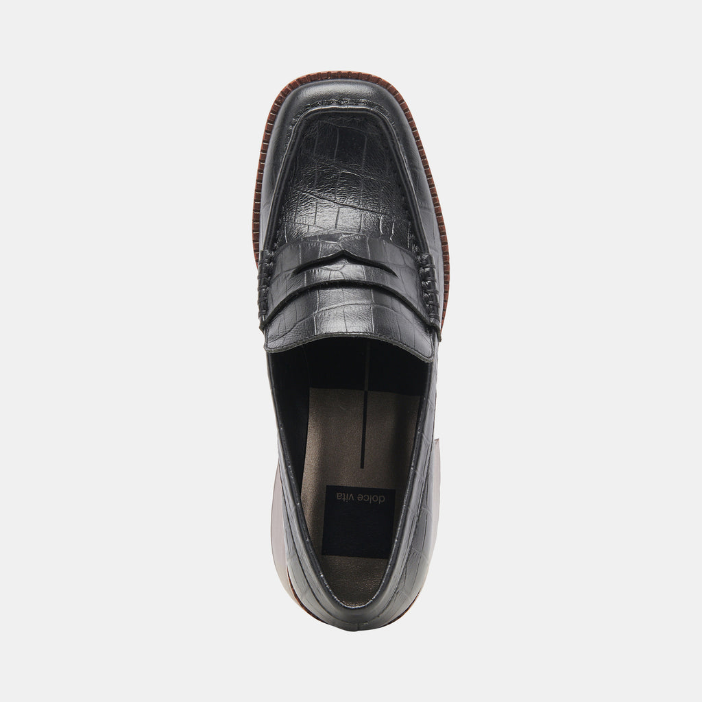 TALIE LOAFERS NOIR EMBOSSED LEATHER - image 13