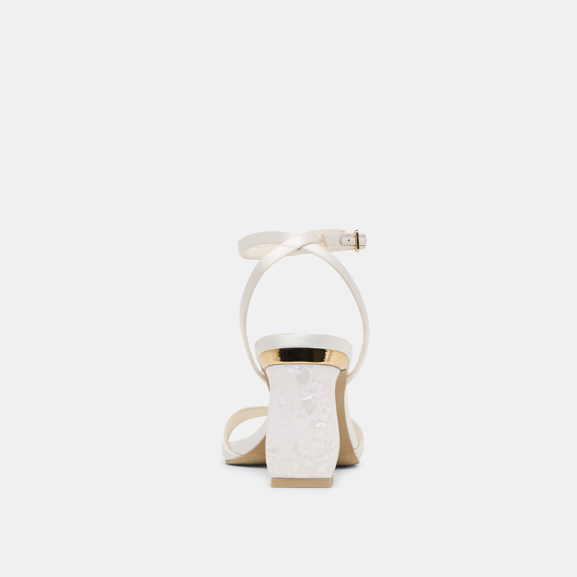 dolce vita carlan satin dress sandals Dolce Vita Carlan Low Heel Sandal In Off White Silk - 46% Off