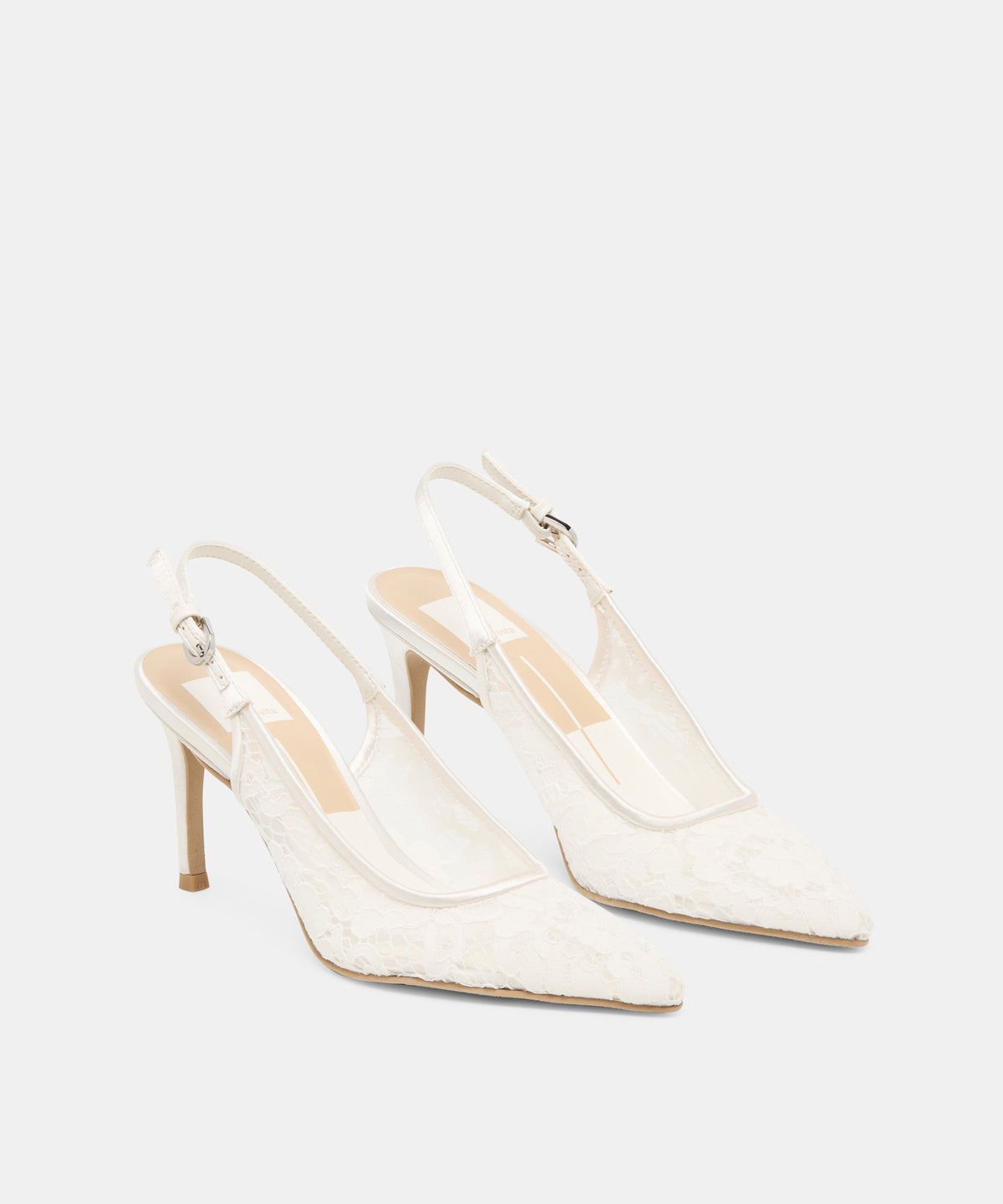 YAMI HEELS TRUE WHITE LACE - view 2