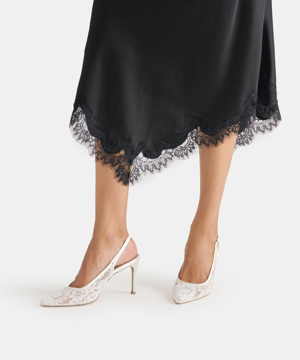 YAMI HEELS TRUE WHITE LACE - view 3