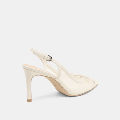 YELA HEELS WHITE TULLE