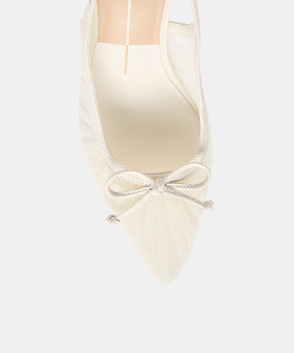 YELA HEELS WHITE TULLE
