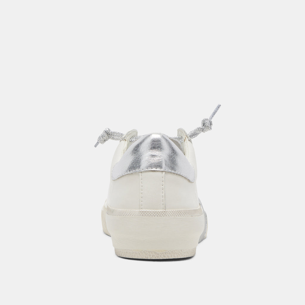 ZINA SNEAKERS WHITE SILVER LEATHER - image 7