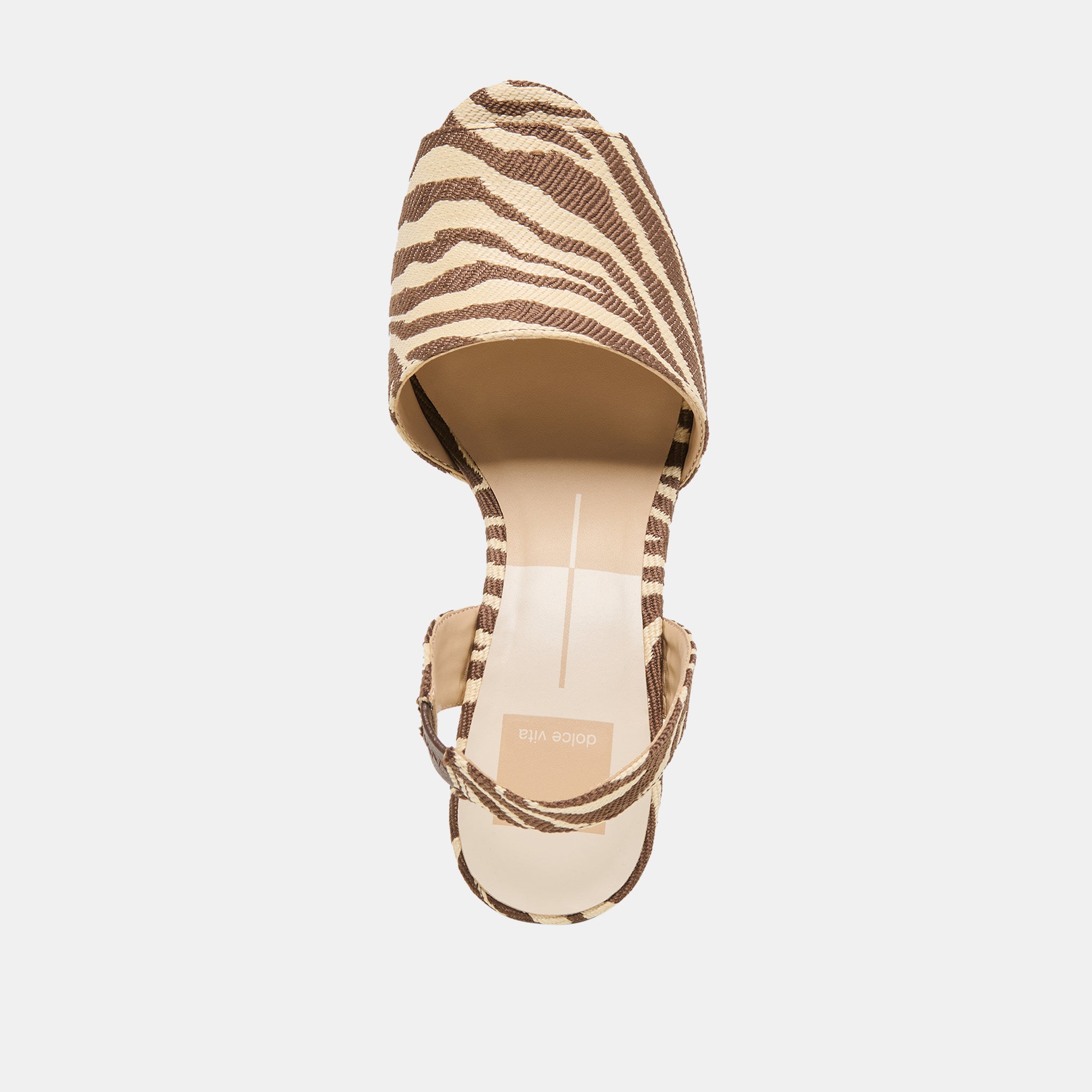 AKERA WEDGES BEIGE ZEBRA RAFFIA - view 8