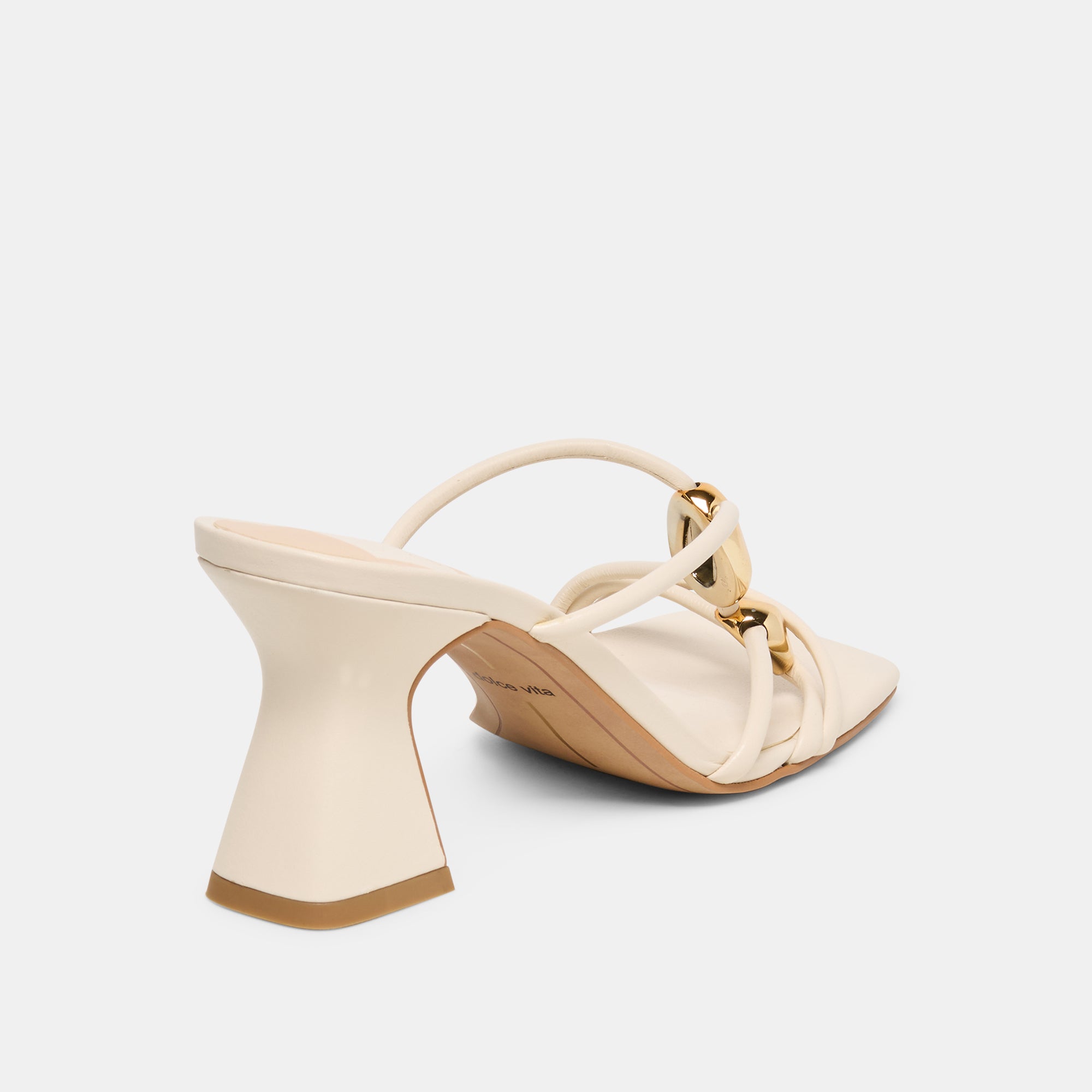 ALAYNA HEELS BONE LEATHER