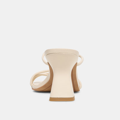 ALAYNA HEELS BONE LEATHER