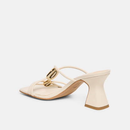 ALAYNA HEELS BONE LEATHER