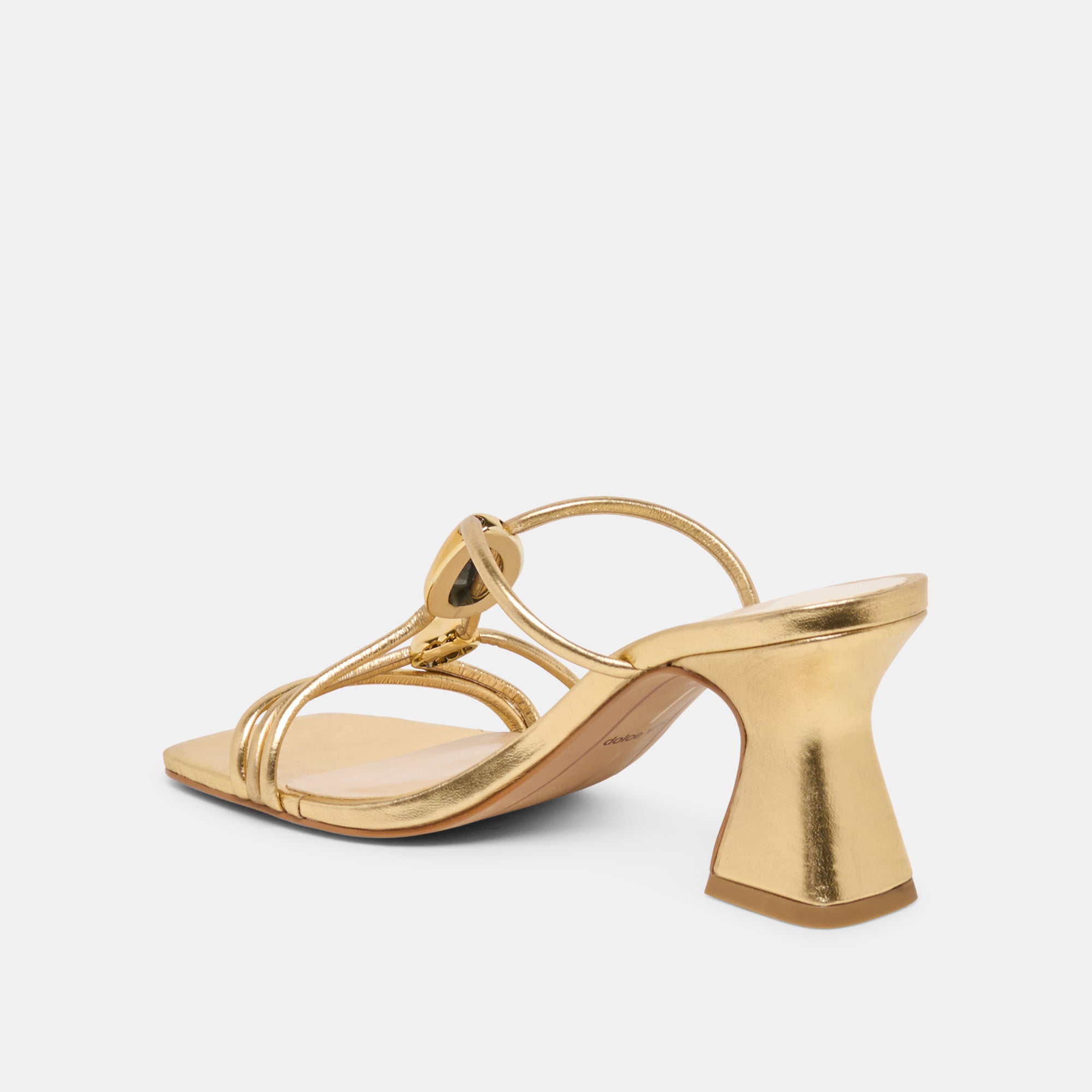 ALAYNA HEELS GOLD LEATHER