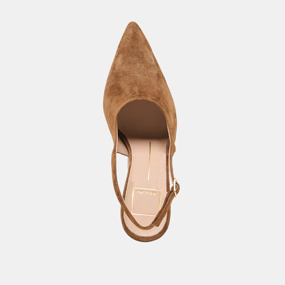 ALINNA HEELS BROWN SUEDE