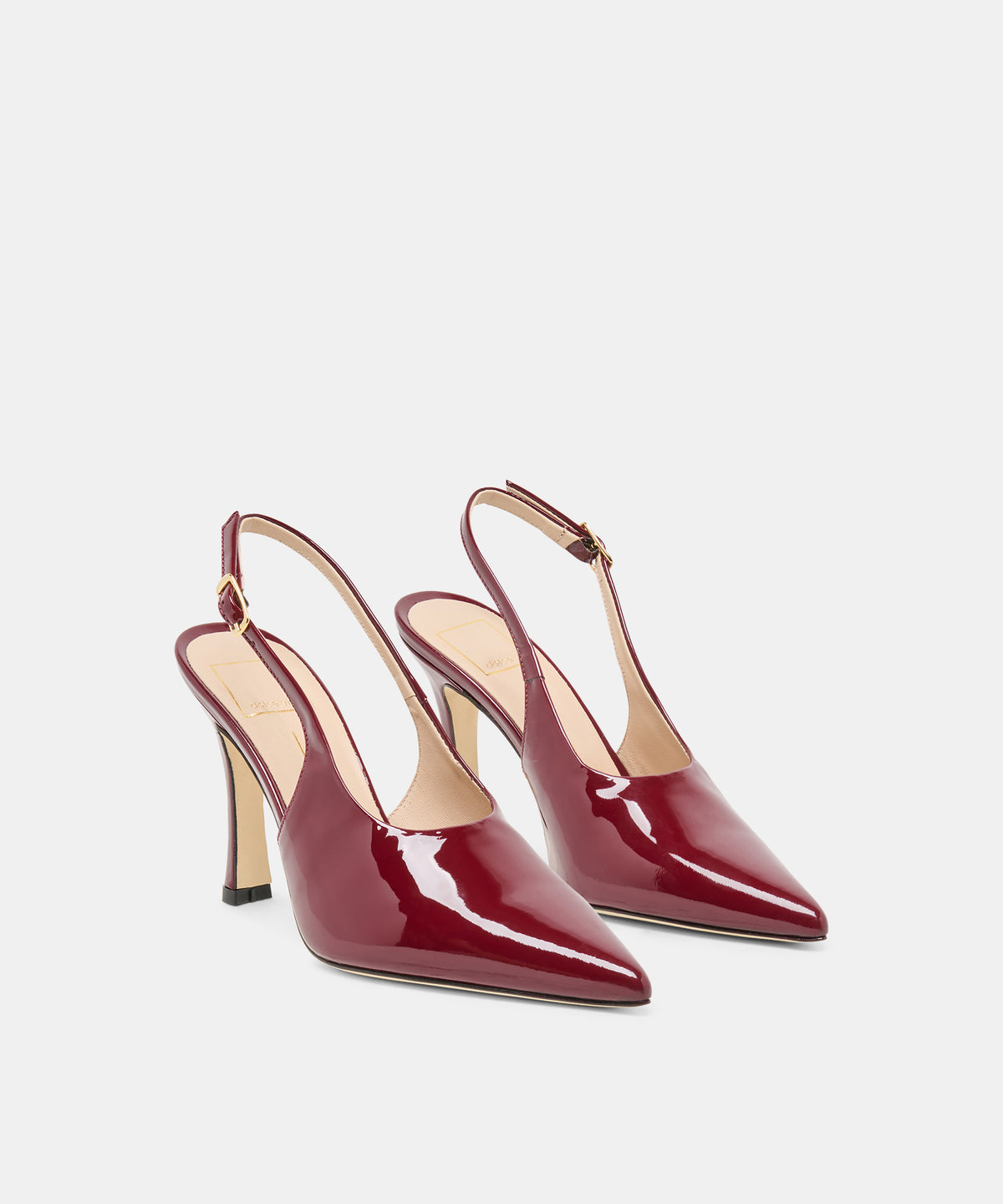 ALINNA HEELS BURGUNDY PATENT LEATHER - view 2