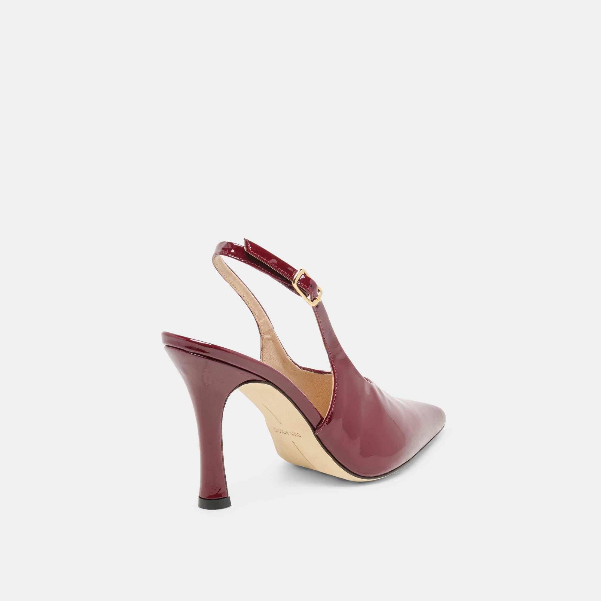 ALINNA HEELS BURGUNDY PATENT LEATHER - view 3
