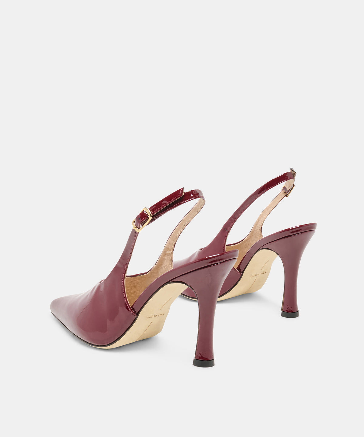 ALINNA HEELS BURGUNDY PATENT LEATHER - view 4