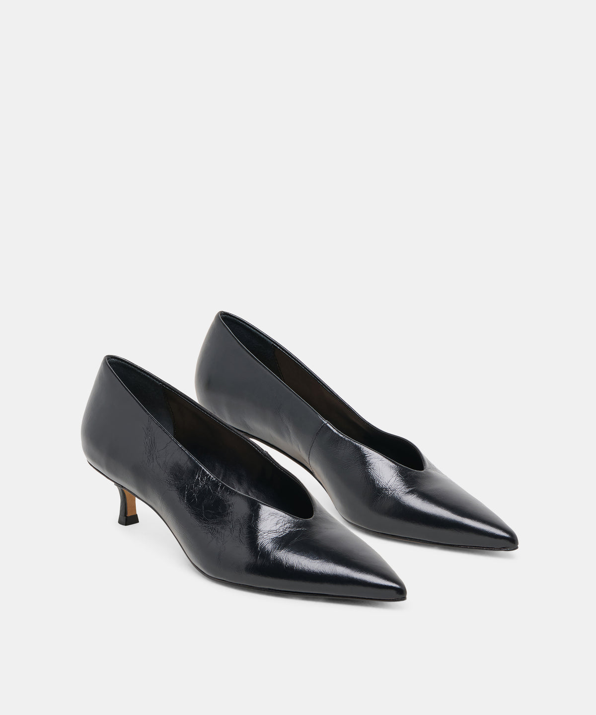 ALWYN HEELS MIDNIGHT CRINKLE PATENT - view 2