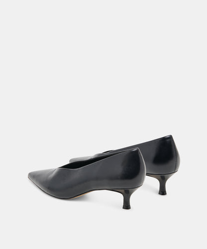 ALWYN HEELS MIDNIGHT CRINKLE PATENT