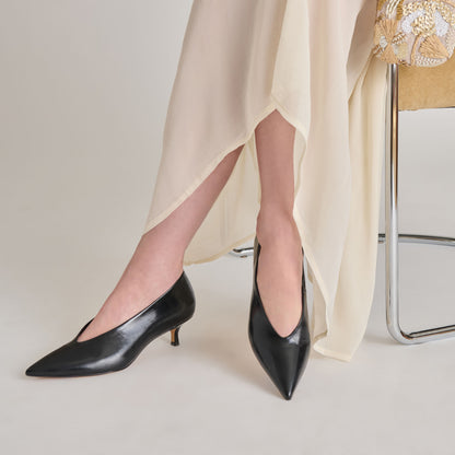 ALWYN HEELS MIDNIGHT CRINKLE PATENT