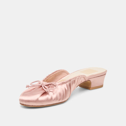 ARDENA SATIN HEELS LT BLUSH SATIN
