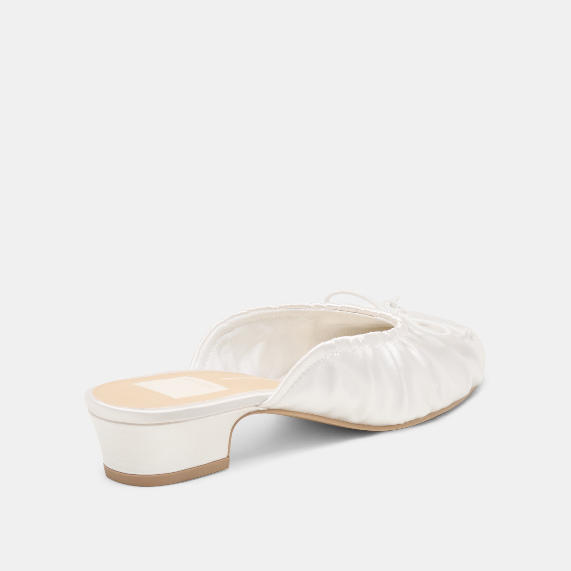 ARDENA SATIN HEELS TRUE WHITE SATIN - view 3