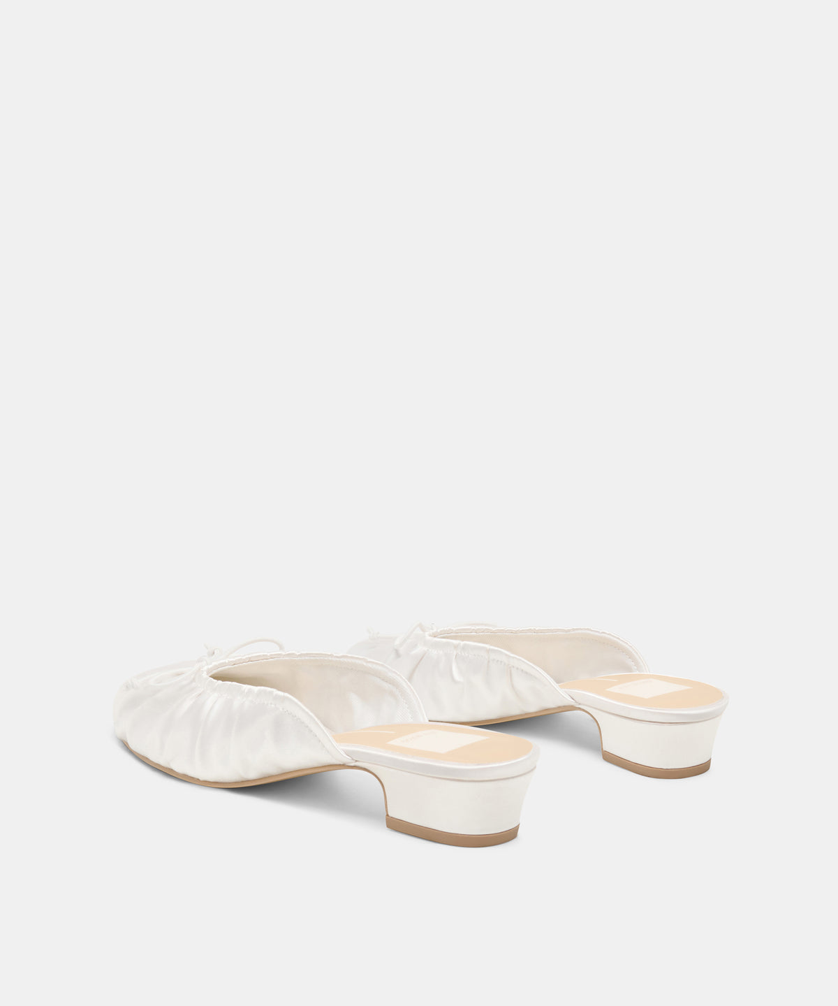 ARDENA SATIN HEELS TRUE WHITE SATIN - view 4
